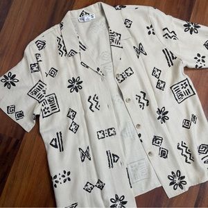 BRIGGS South Western Style Short Sleeve Casual Button-Down | Size: M